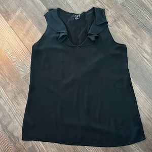 Tank with ruffle detail
